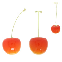BAR CHAIN THREADER CHERRY EARRINGS